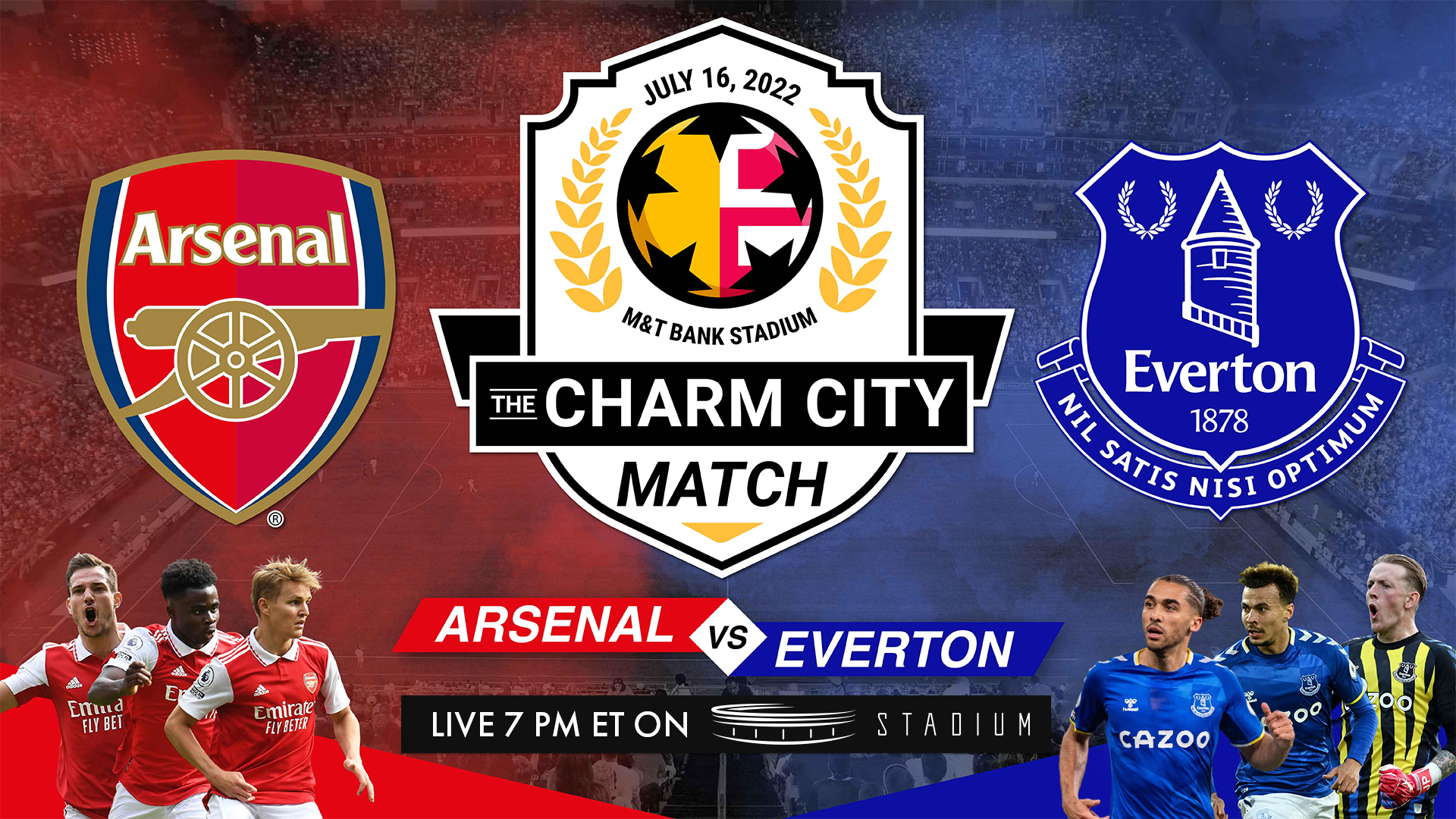The Charm City Match Everton vs Arsenal