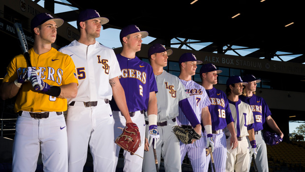 top college baseball uniforms