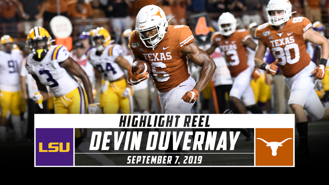 Devin Duvernay Highlights: No. 6 LSU vs. No. 9 Texas (2019) - Stadium