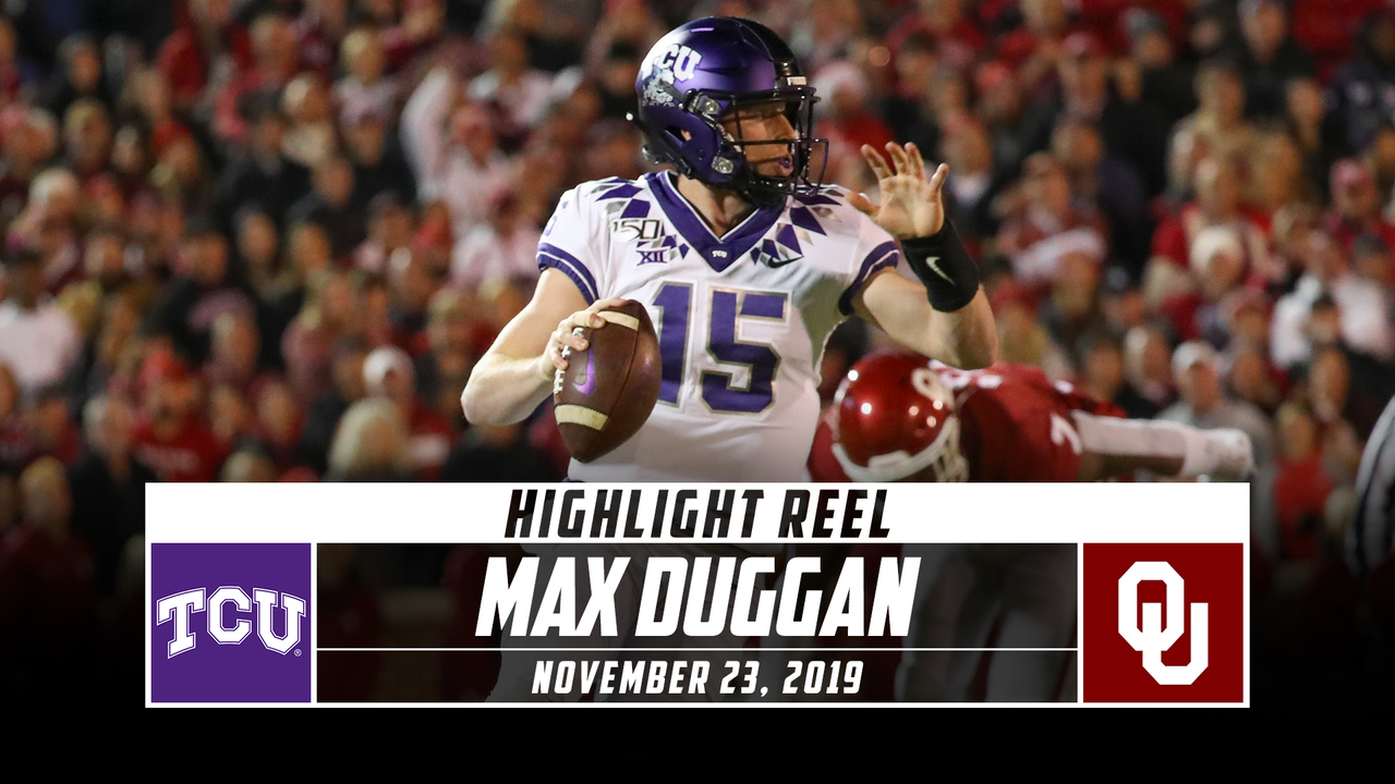 Max Duggan Highlights: TCU vs. No. 9 Oklahoma (2019) - Stadium