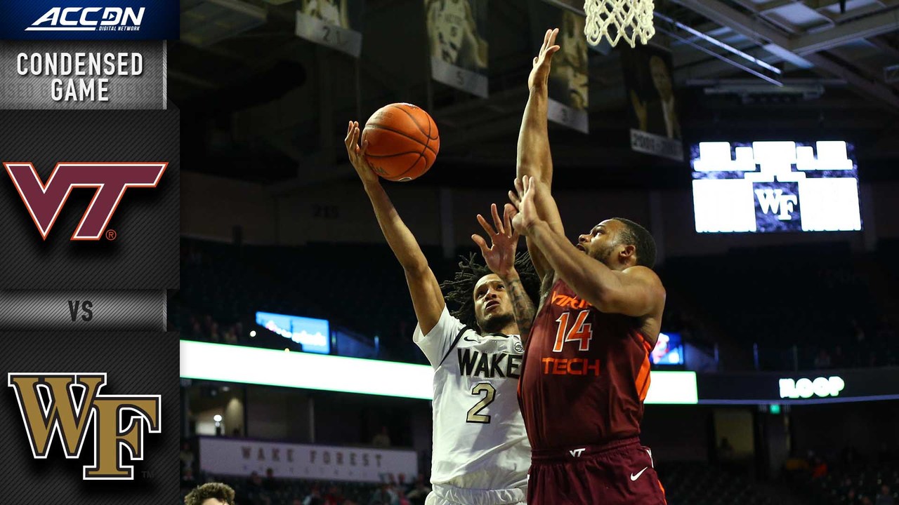 Virginia Tech vs. Wake Forest Condensed Game 2019-20 ACC Men's Basketb...